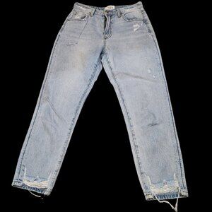 Insane Gene Distressed Mom Jeans Women’s Size 25 Light Wash